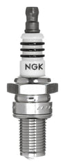 NGK BR9ECMIX insulator nose and ribs reducing gas leakage in high-performance engines.