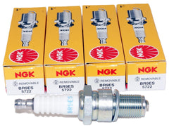 NGK BR9ES spark plug pack front view highlighting reliability for quick starts.