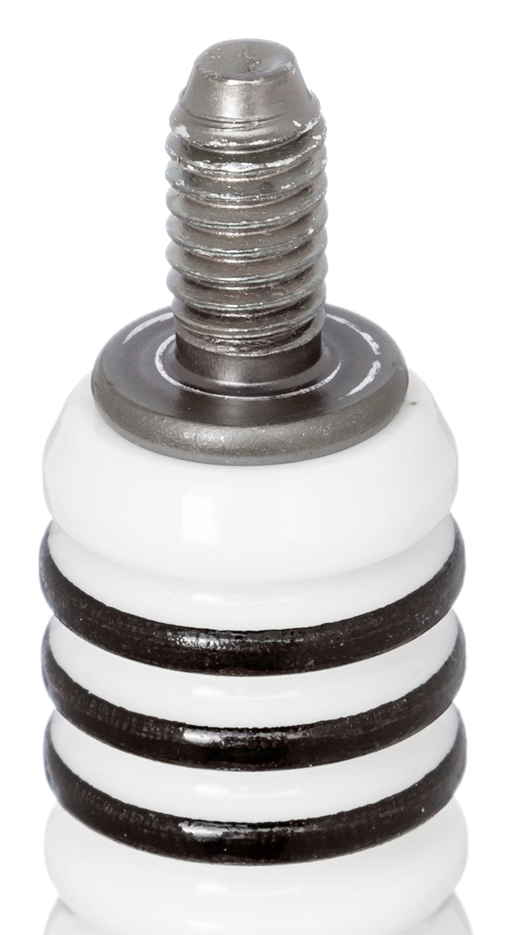 NGK DCPR6EIX spark plug ceramic insulator close-up for stable heat management