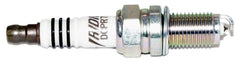 NGK DCPR7EIX spark plug ceramic insulator close-up showing heat resistance.