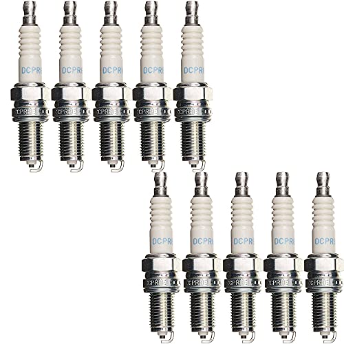 NGK DCPR8E spark plug image highlighting direct replacement compatibility.