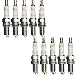NGK DCPR8E spark plug image highlighting direct replacement compatibility.