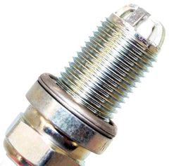 Close-up of NGK laser platinum ground electrode detail