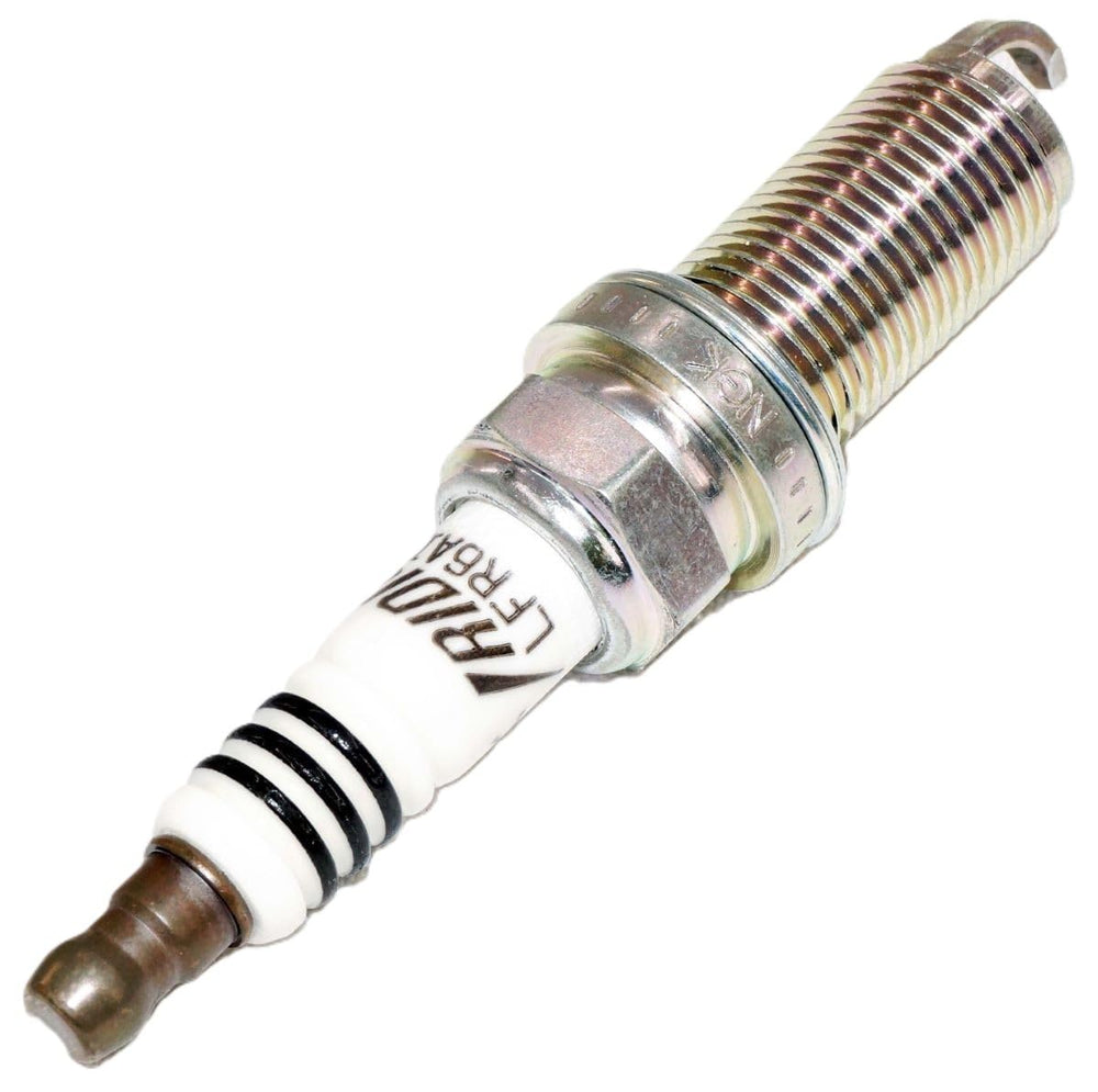 NGK spark plugs LFR6AIX-11 fitted on engine to support steady idle.