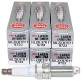 NGK SILZKR7B11 six-pack spark plugs for reliable starts and smooth engine operation.