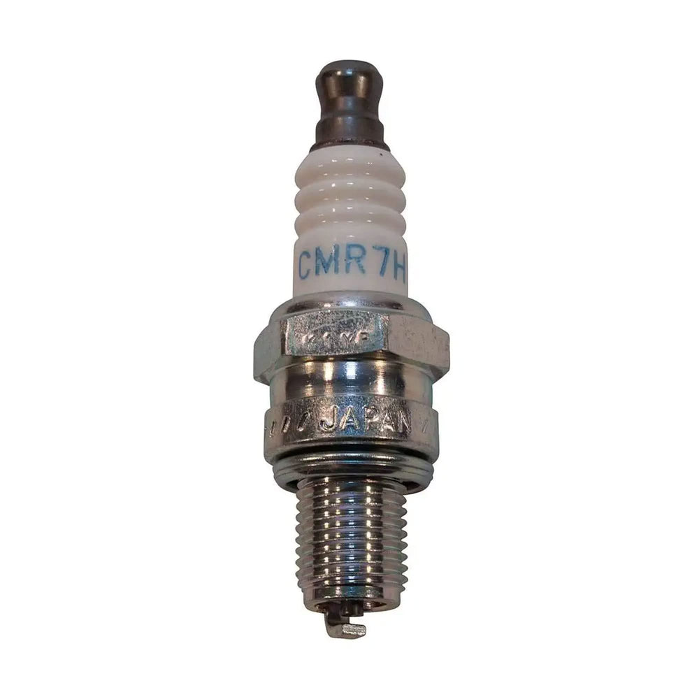NGK 3066 spark plug side view; direct replacement part.
