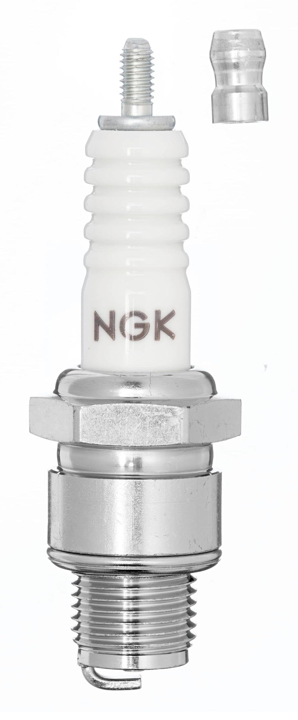NGK 5126 spark plug B8HS-10 close-up electrode shows copper core and nickel tip longevity