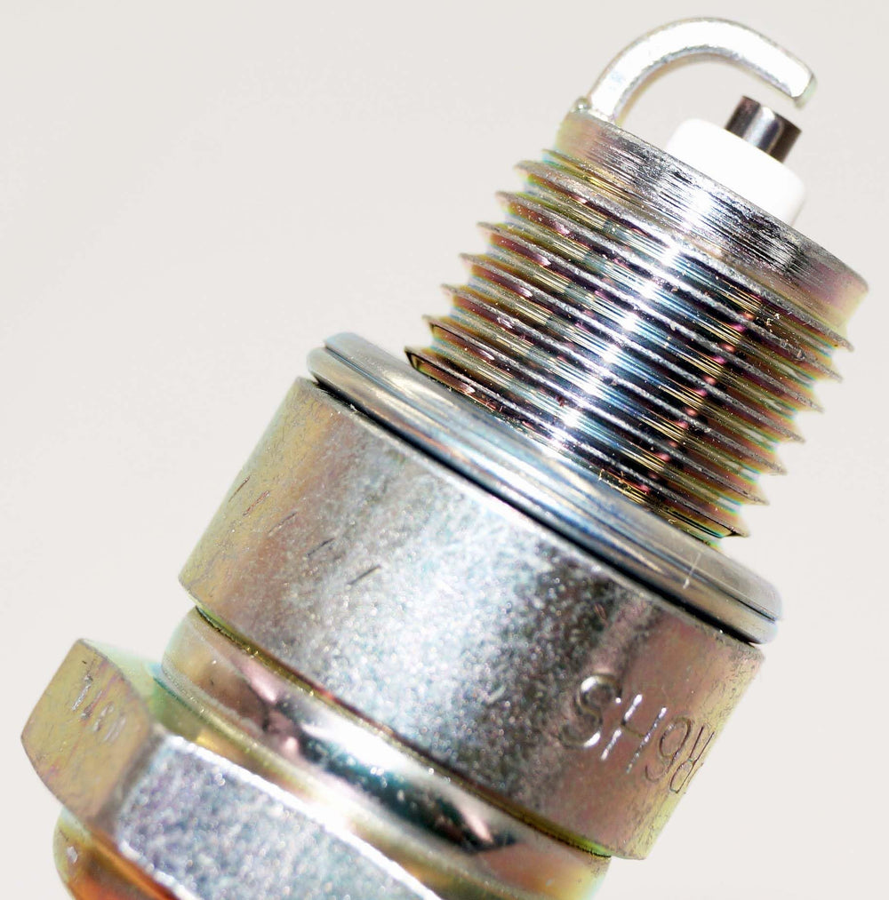 NGK BPR6HS spark plug with Grainger numbers displayed for reference.