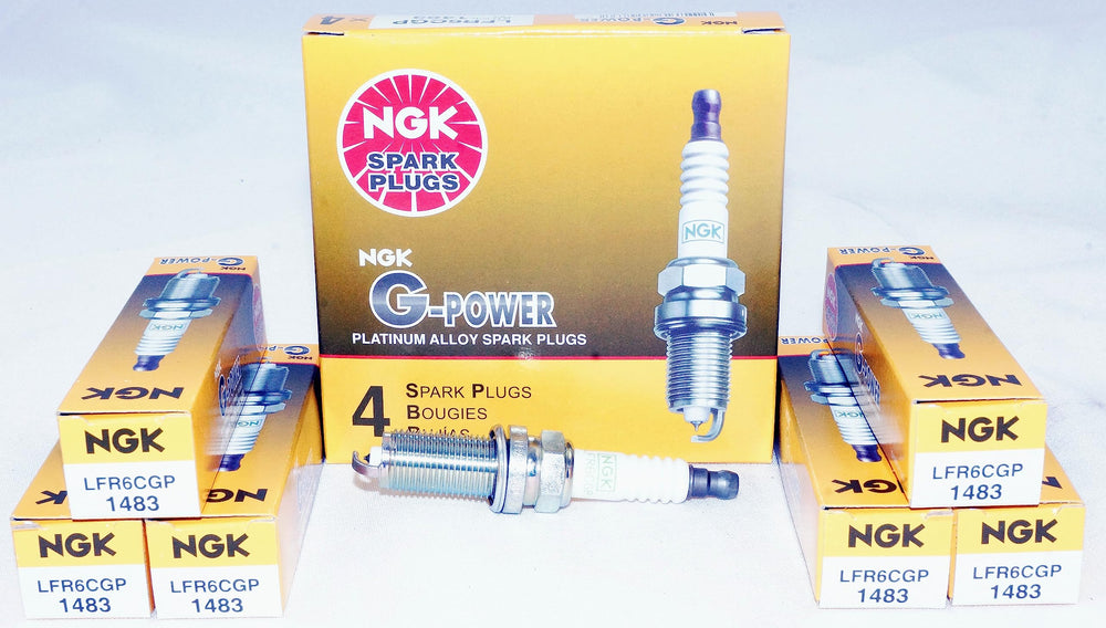 NGK LFR6CGP 1483 spark plug pack ready for installation