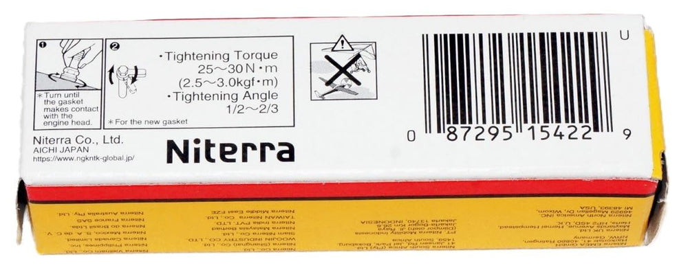 NGK standard spark plug packaging label with brand and part number