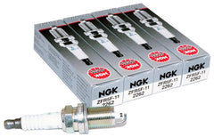 NGK ZFR5F-11 V-Power spark plug box with four-pack for dependable ignition.
