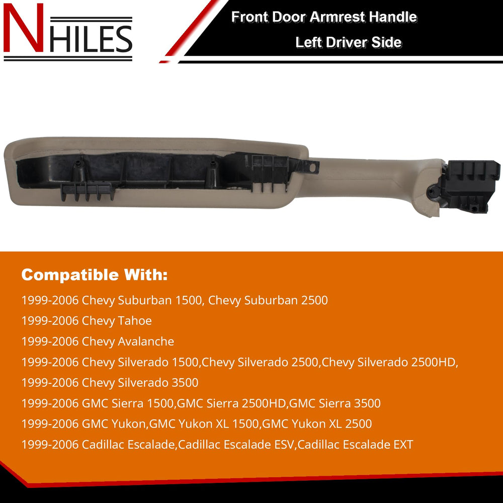 NHILES beige armrest packaging ready for installation.