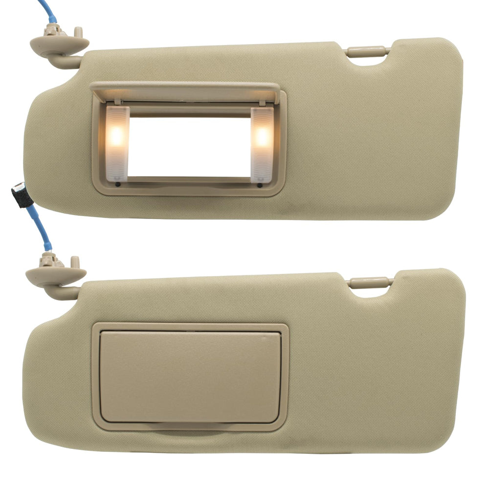 NHILES beige sun visor for Honda CR-V, reliable direct replacement option.