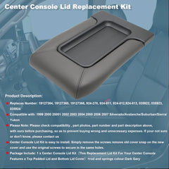 NHILES center console lid bottom cover protects the interior and enhances look.