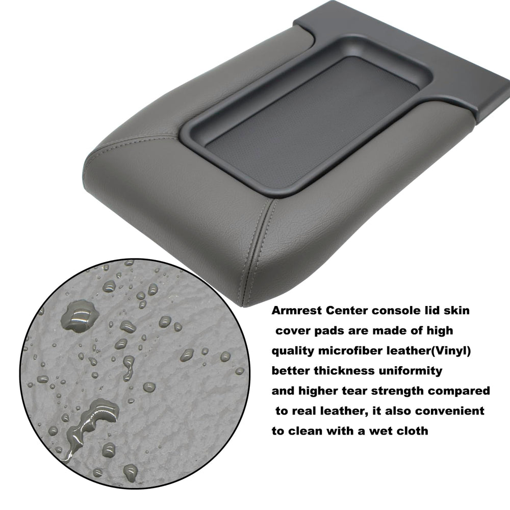 NHILES dark-gray center console lid blends with factory interiors.