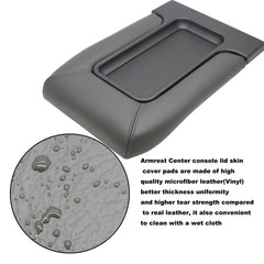 NHILES dark-gray center console lid blends with factory interiors.
