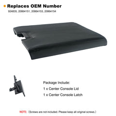 NHILES center console lid kit packaging shows included parts and care instructions.