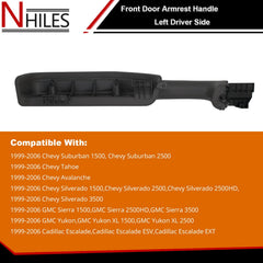 NHILES front door armrest for passenger, dark gray, enhanced comfort and control.