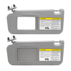 NHILES gray sun visor close-up highlighting color match with RAV4 interior.