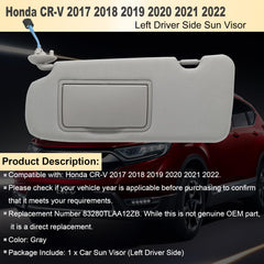 NHILES sun visor replacement 83280tlaa12zb-gray offers a direct, budget-friendly fix