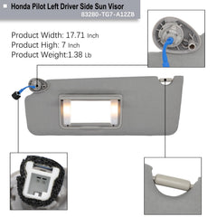 NHILES sun visor in Wisteria Light Gray complements interior coloring.