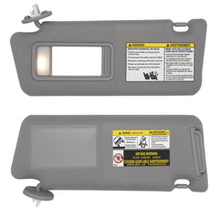 NHILES Tacoma sun visor gray profile, left-side replacement visual.