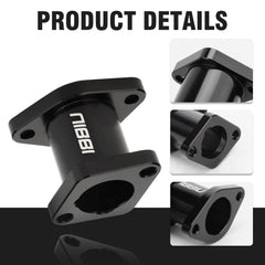 NIBBI Coleman carb flange compatibility image illustrates secure VM22 flange fit.