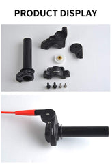 NIBBI throttle design in black highlights sleek, ergonomic styling for a stylish cockpit.