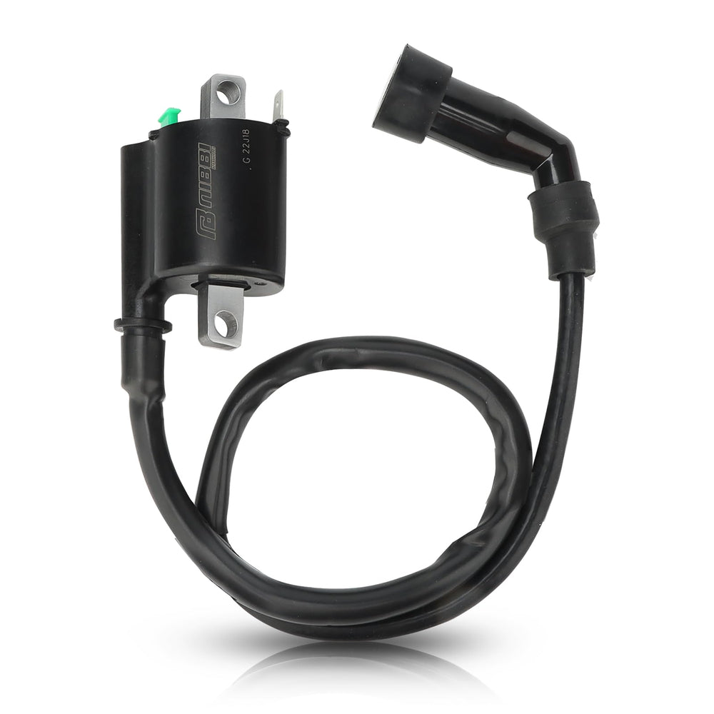 Nibbi ignition coil close-up showing rugged housing for lasting performance.