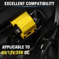 NIBBI ignition coil universal top view shows compact form for easy installation.