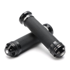 NIBBI motorcycle hand grips with CNC aluminum for strong, precise handling.