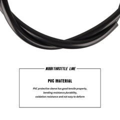 Nibbi throttle cable ready for dirt bike installation in workshop