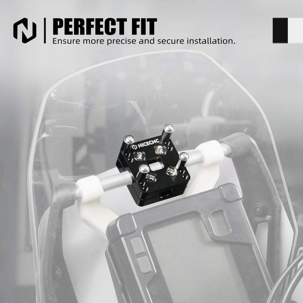 NICECNC 12mm GPS clamp compatible with xtz1200 for Garmin and phone mounts.