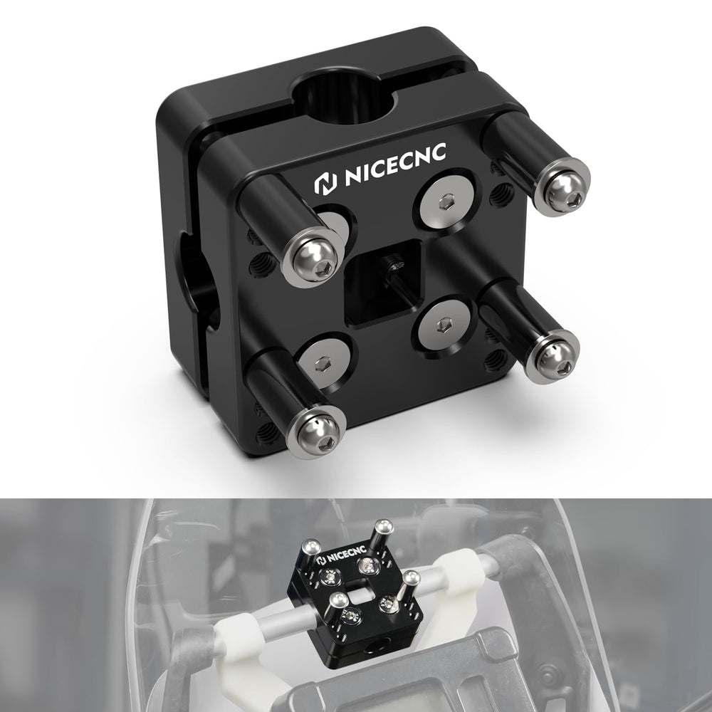 NICECNC 12mm GPS clamp on Yamaha Tenere 700 keeps navigation steady on rough miles.