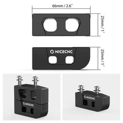 NICECNC Kickstand Lift Block fitment chart showing Harley compatibility