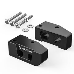 NICECNC Lift Block mounted on a Harley bike demonstrating added stability