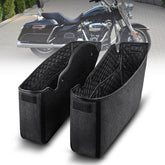 NICECNC saddlebag liner with four-side pockets organized for Harley touring tools