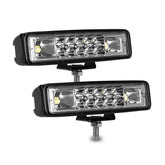 Nicerpro 6 inch LED light bar front view provides enhanced forward visibility for night driving.