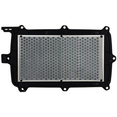 NICHE air filter detail reveals filtration media and 0.98 efficiency for dust control