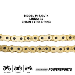 Hardened steel components resist wear in harsh riding conditions