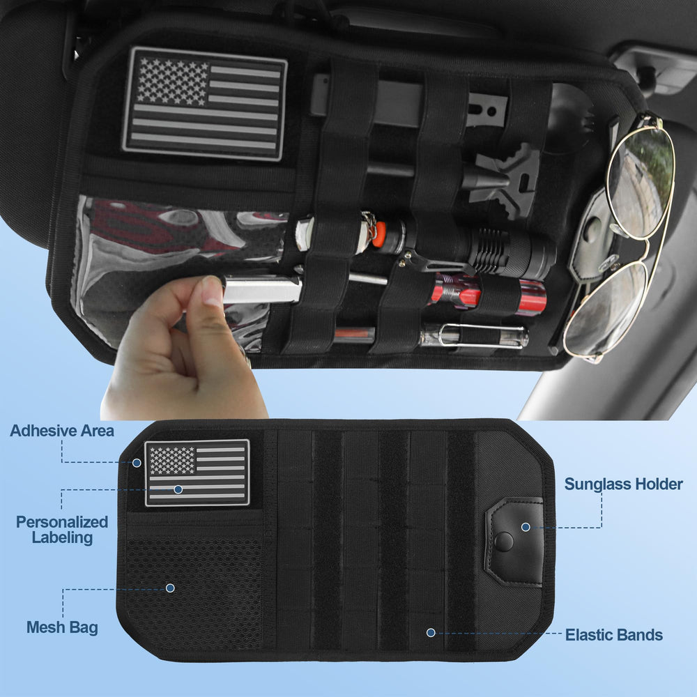 Nicofie MOLLE clip system on visor for quick gear attachment.