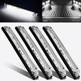 nifeida 8in clear-lens 18LED light bar provides bright, even interior illumination