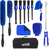NIKCOSMK 12Pcs wheel brush kit packaging for complete car detailing.
