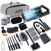 NIKCOSMK car cleaning kit vacuum with 8000PA suction cleans seats and dashboards