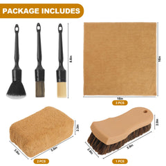 NIKCOSMK car cleaning supplies pack to refresh seats, dashboards, and fabrics.
