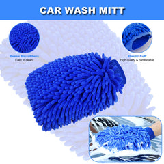 NIKCOSMK chenille car wash glove for plush, scratch-free washing