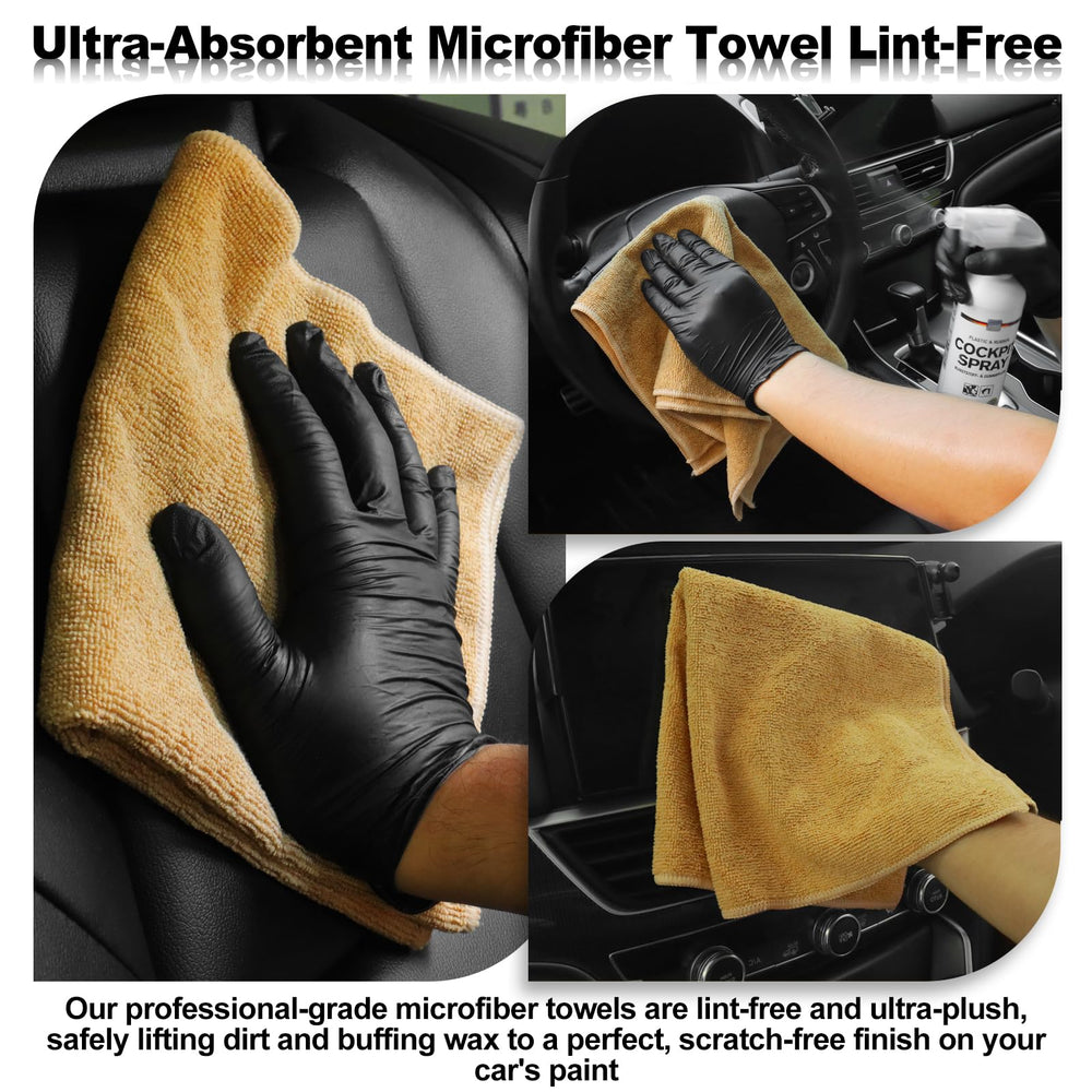 NIKCOSMK professional car cleaning kit for interior, exterior, and wheel care.