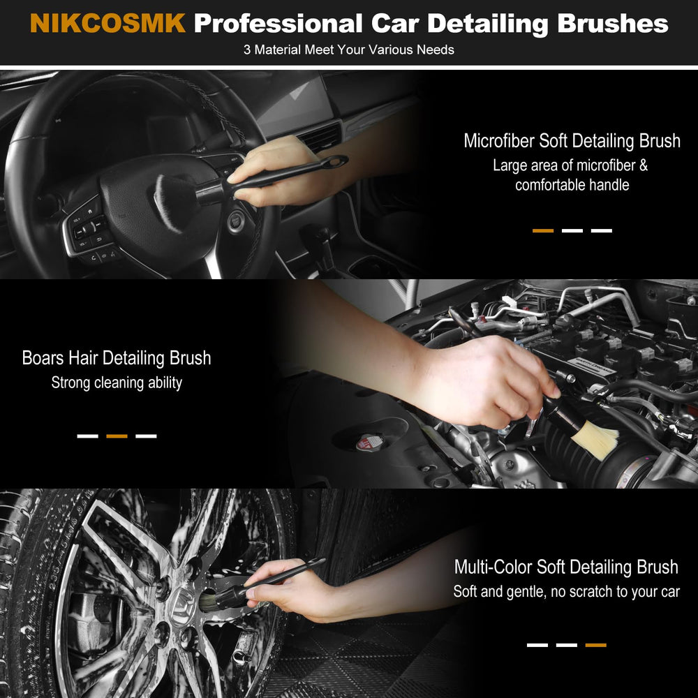 NIKCOSMK premium microfiber applicator pad for conditioning and applying wax or sealants.