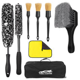 NIKCOSMK wheel brush kit complete set for safe, thorough wheel cleaning
