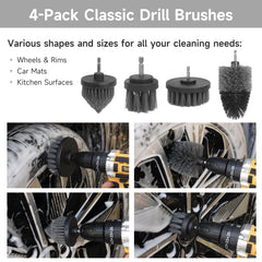 NIKCOSMK long-handle wheel brush reaches deep into rims for thorough cleaning